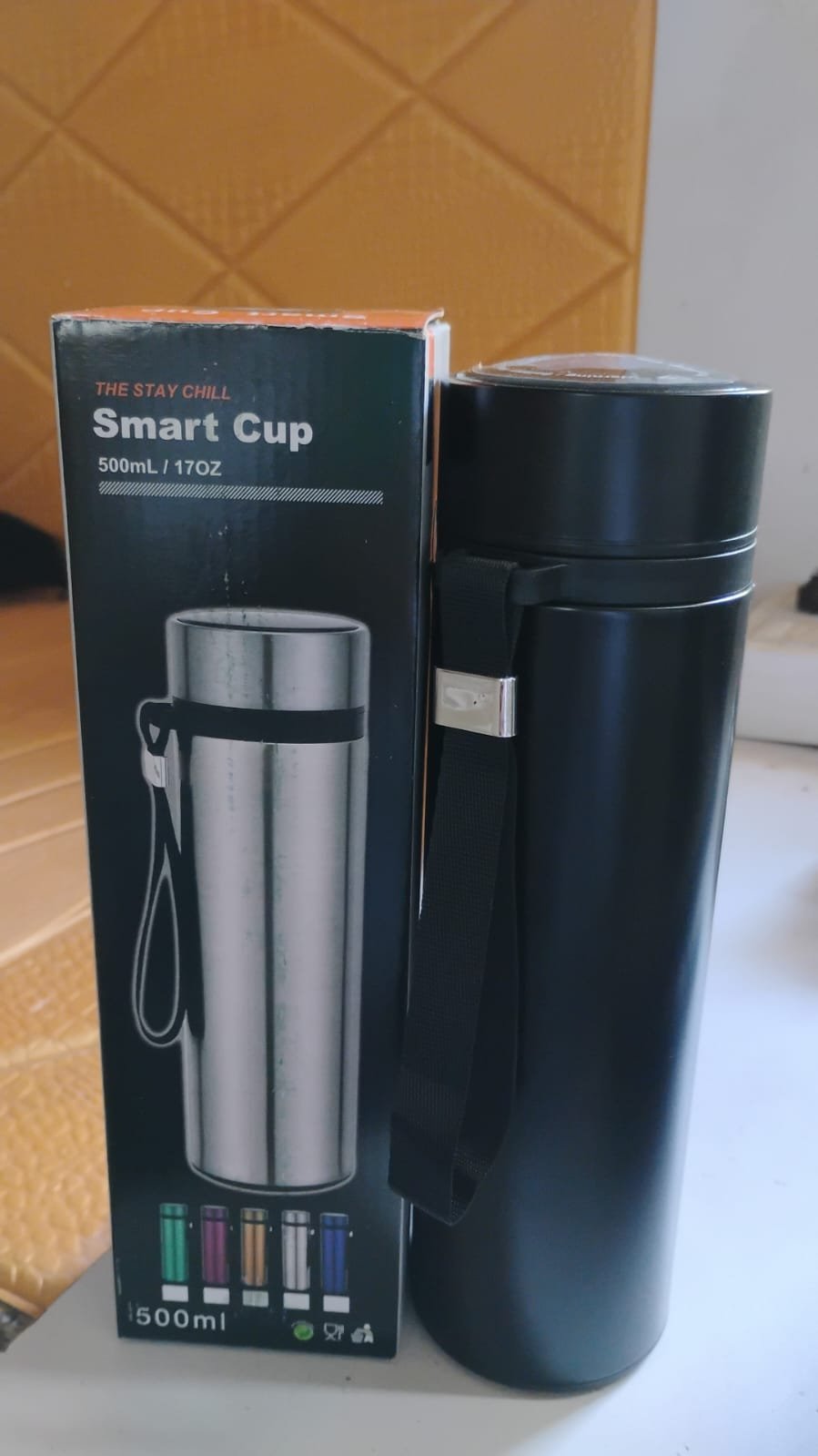 Double Wall Stainless Steel Water Bottle screen smart temperature display (500ml) - Image 7