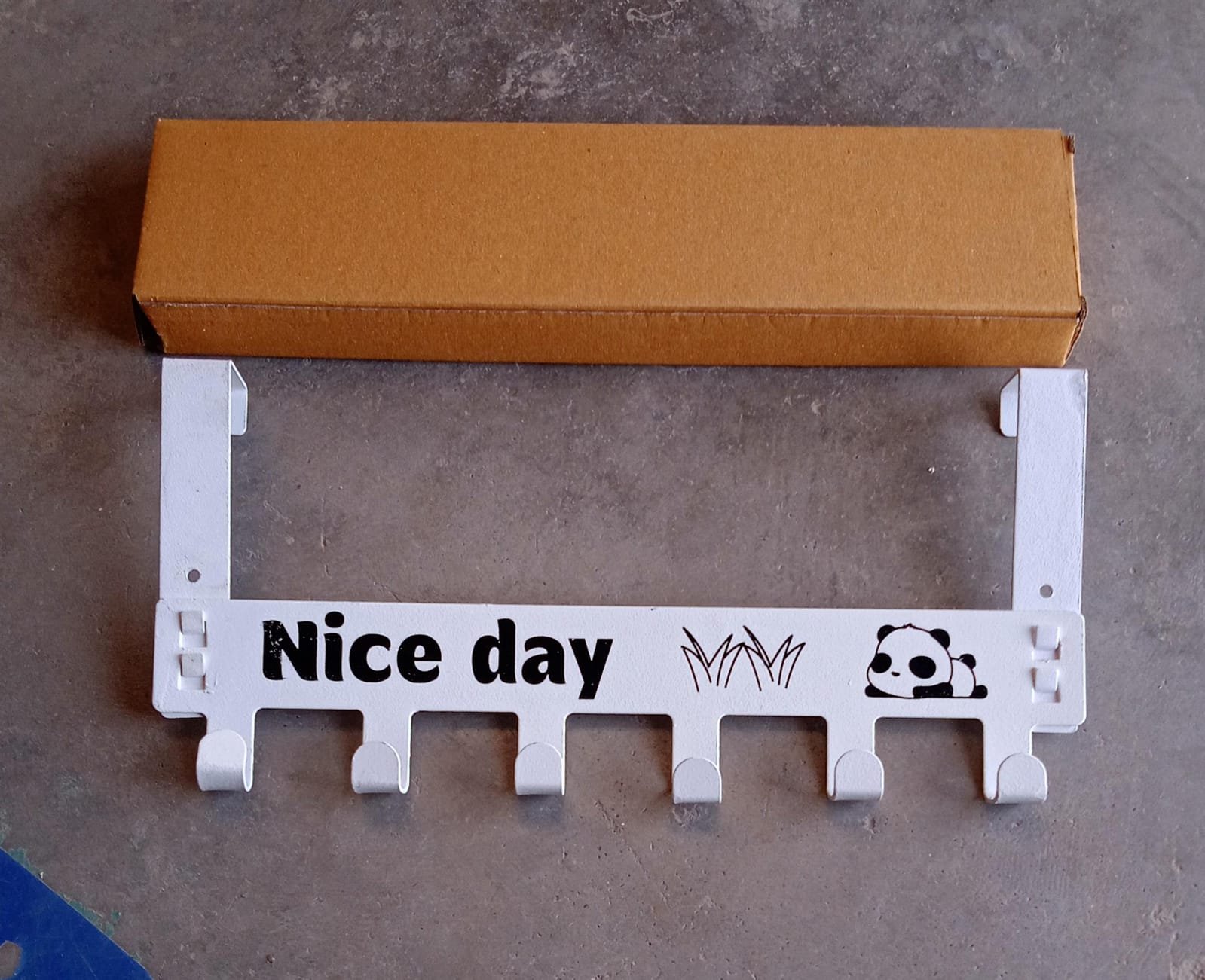 Heavy-Duty Carbon Steel Door Hook Hanger Rack (1 pc / 6 Hook / White) - Image 7