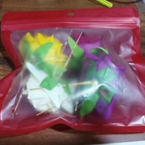 Colourful Flowing Flower Hair Pin (4 Pcs Set / Mix Color), Hair accessories